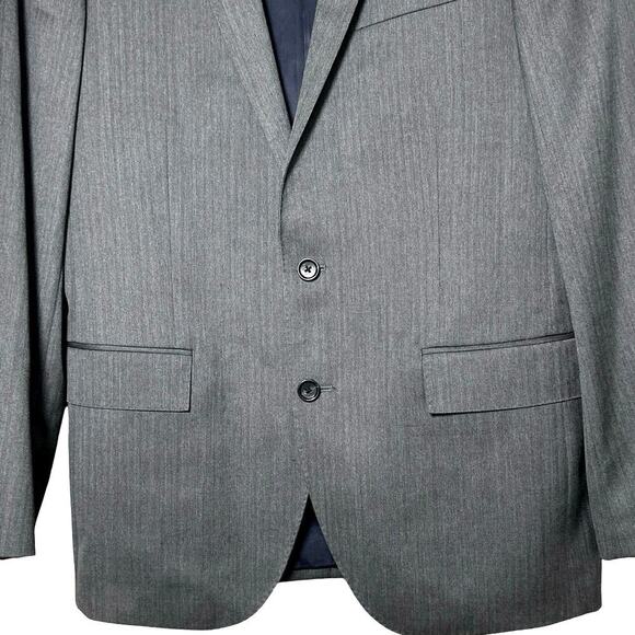 J Crew Men’s Ludlow Jacket Tollegno 1900 Italian Wool Charcoal Size 40 R - Picture 4 of 9